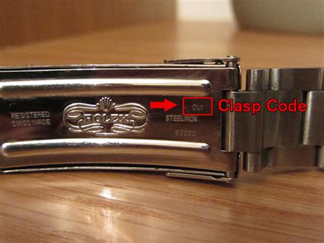 dove si trova codice modello rolex|rolex clasp code lookup.